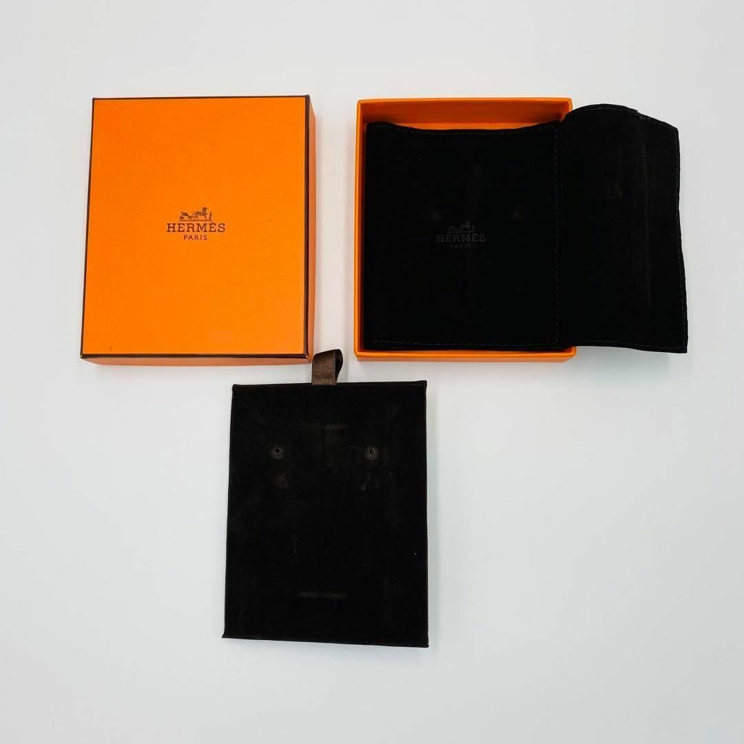 極美品 ☆HERMES☆ ピアス アトラージュ ネイビー ホワイト 極美品 ☆HERMES☆ ピアス アトラージュ ネイビー ホワイト