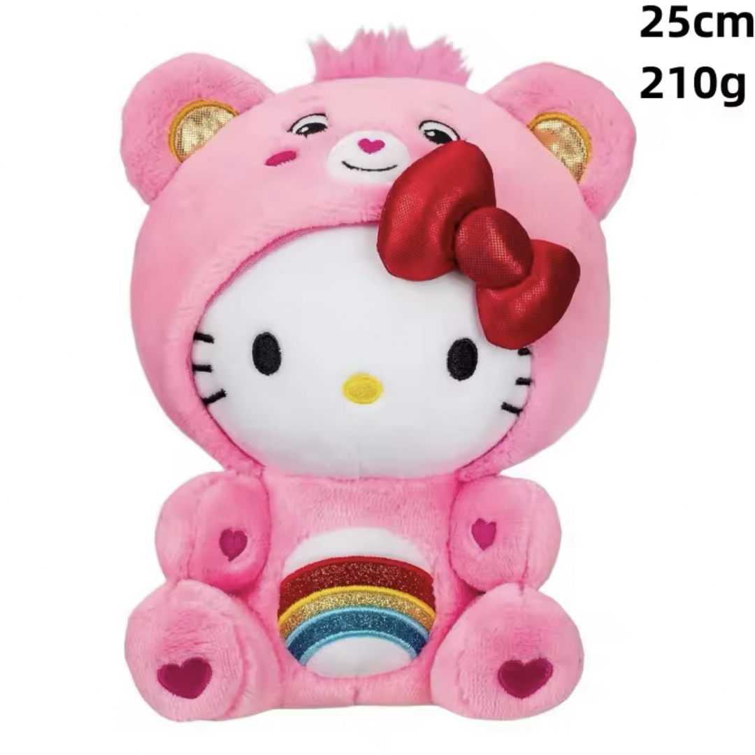 CareBears(ケアベア)のハローキティ×ケアベア⭐︎BIGサイズぬいぐるみ/ピンク エンタメ/ホビーのおもちゃ/ぬいぐるみ(ぬいぐるみ)の商品写真