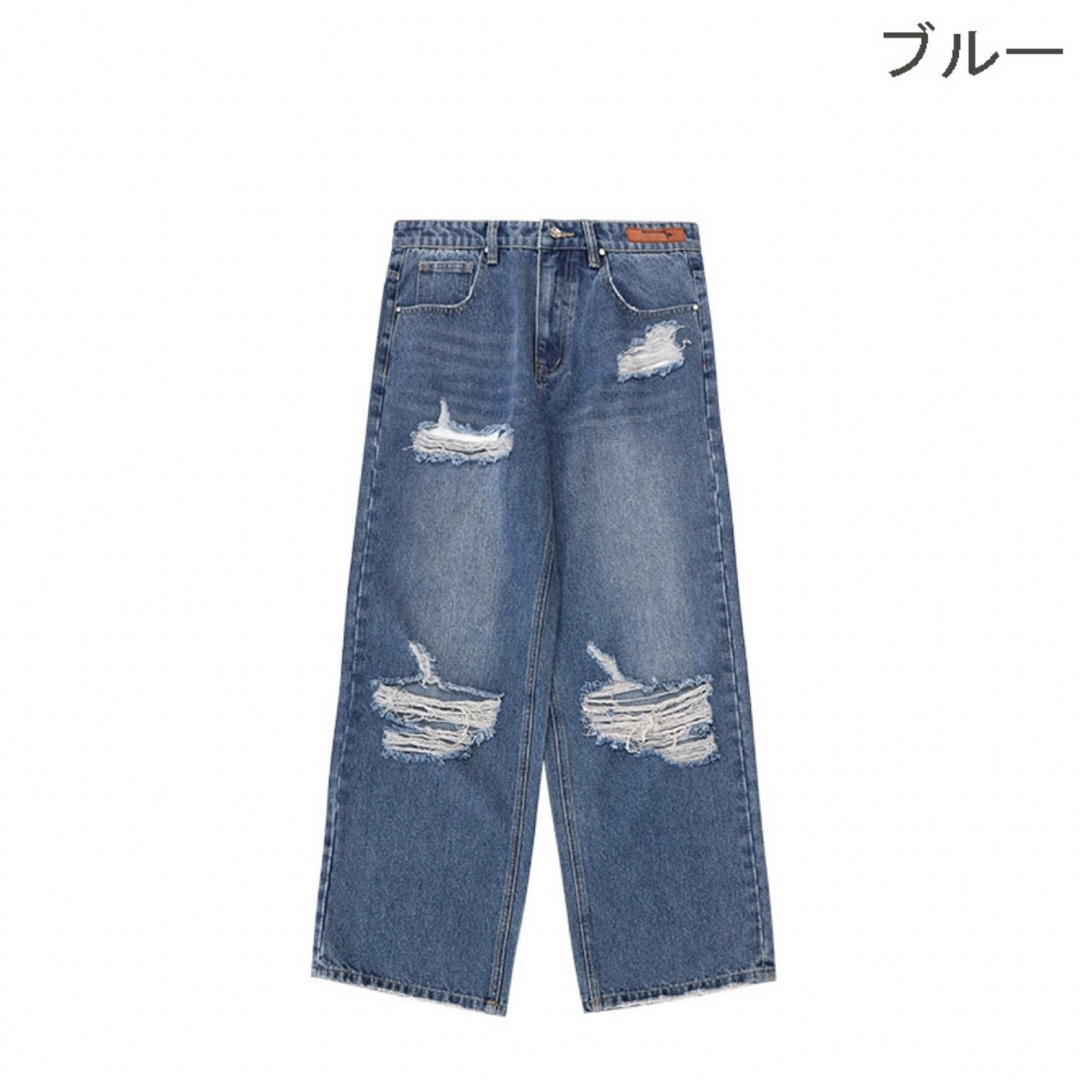 BALENCIAGA - ハードダメージ バギーデニムパンツの通販 by BALENCIAGA - ハードダメージ バギーデニムパンツの通販 by