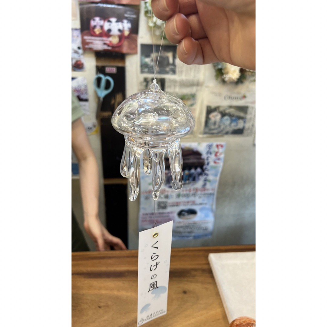新潟 弥彦神社 タクグラス くらげ風鈴 クリア taku glass 新潟 弥彦神社 タクグラス くらげ風鈴 クリア taku glass