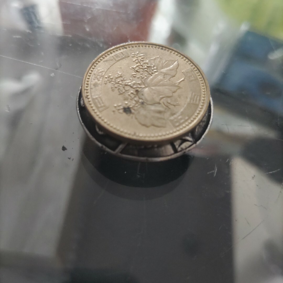 インディアン５セントsilver925コンチョ ハンドメイドの素材/材料(各種パーツ)の商品写真