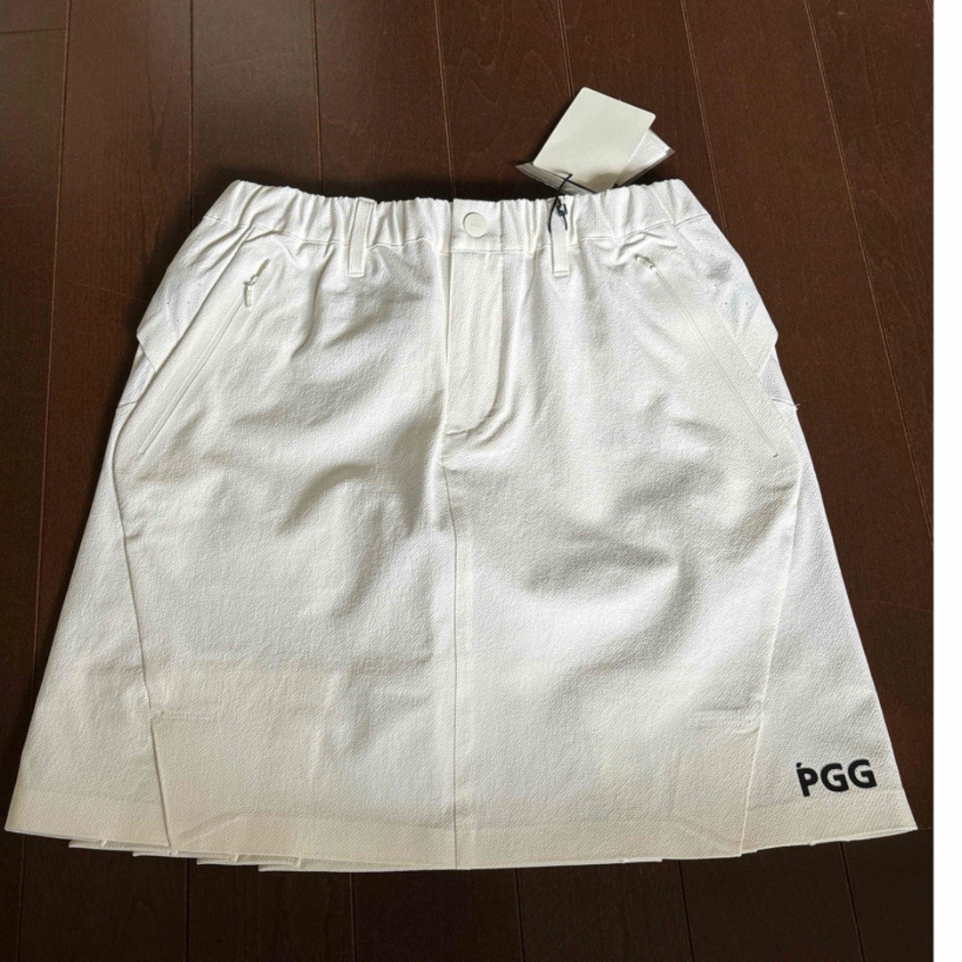 パーリーゲイツPGGNyタスランドビーストレッチホワイトスカート パーリーゲイツPGGNyタスランドビーストレッチホワイトスカート