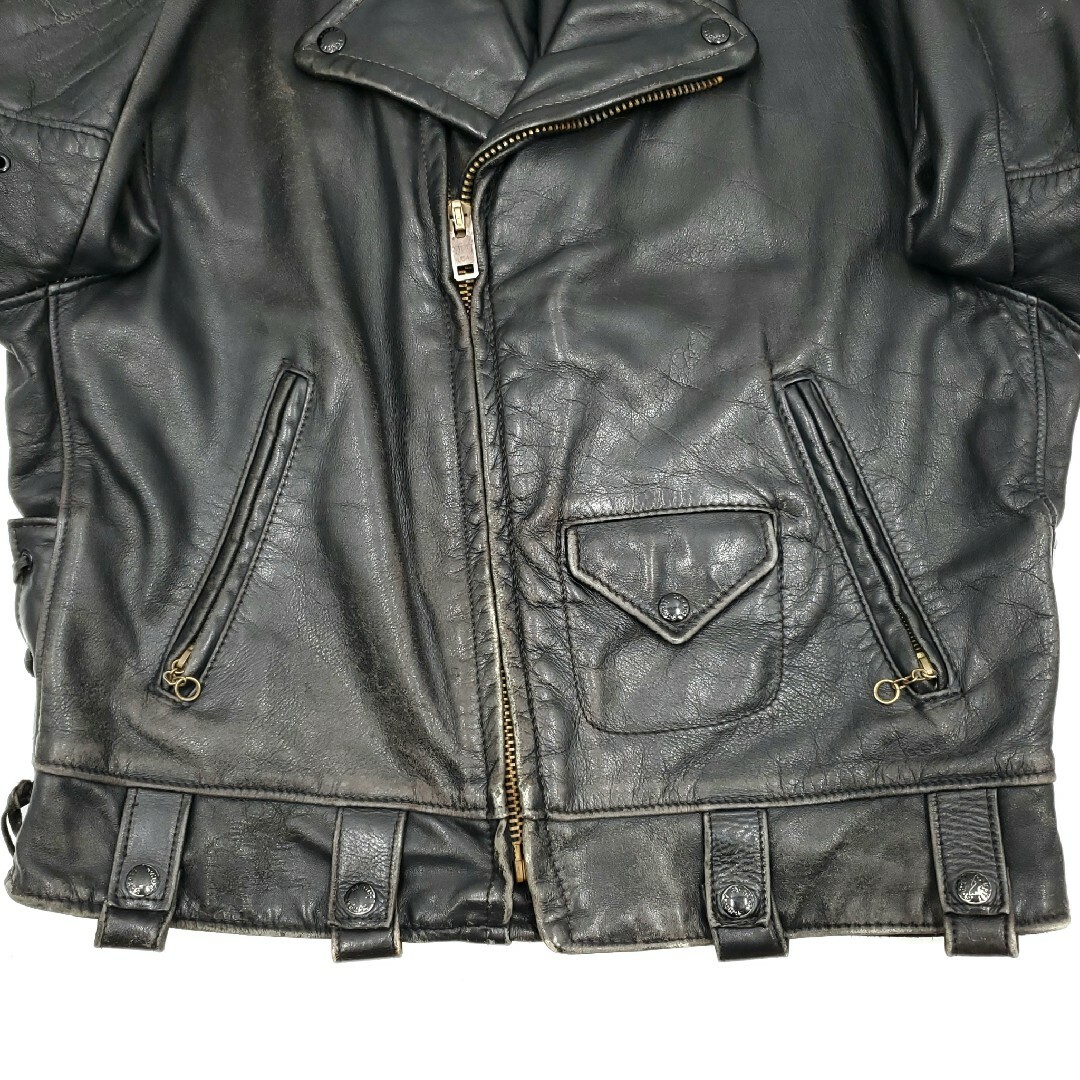 schott - 廃番#119◇Schott◇42レザーライダースジャケット黒 schott - 廃番#119◇Schott◇42レザーライダースジャケット黒