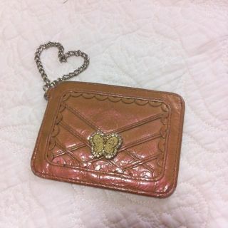 アナスイ(ANNA SUI)の値下げ‼ANNASUI定期入 pink♡(名刺入れ/定期入れ)