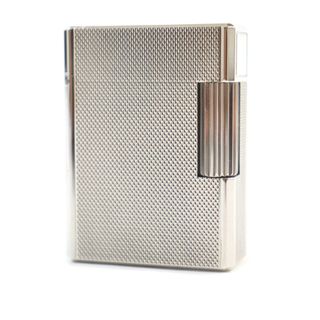 デュポン(DUPONT)の外装美品★Dupont デュポン ライン1 ショート ローラー式 ガス ライター シルバー フランス製 メンズ 着火不可(タバコグッズ)
