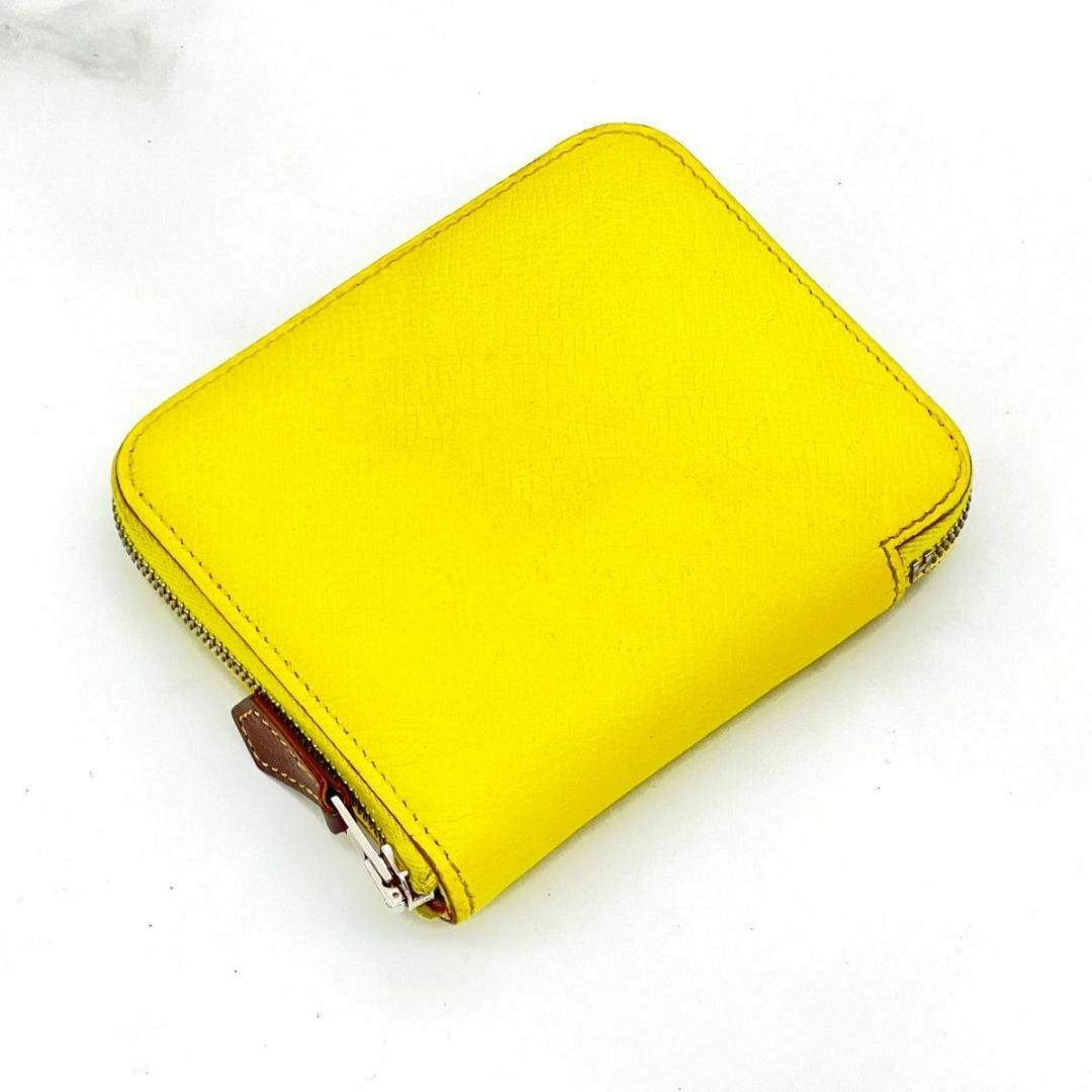 エルメス アザップ シルクイン コンパクト財布 イエロー Hermes エルメス アザップ シルクイン コンパクト財布 イエロー Hermes