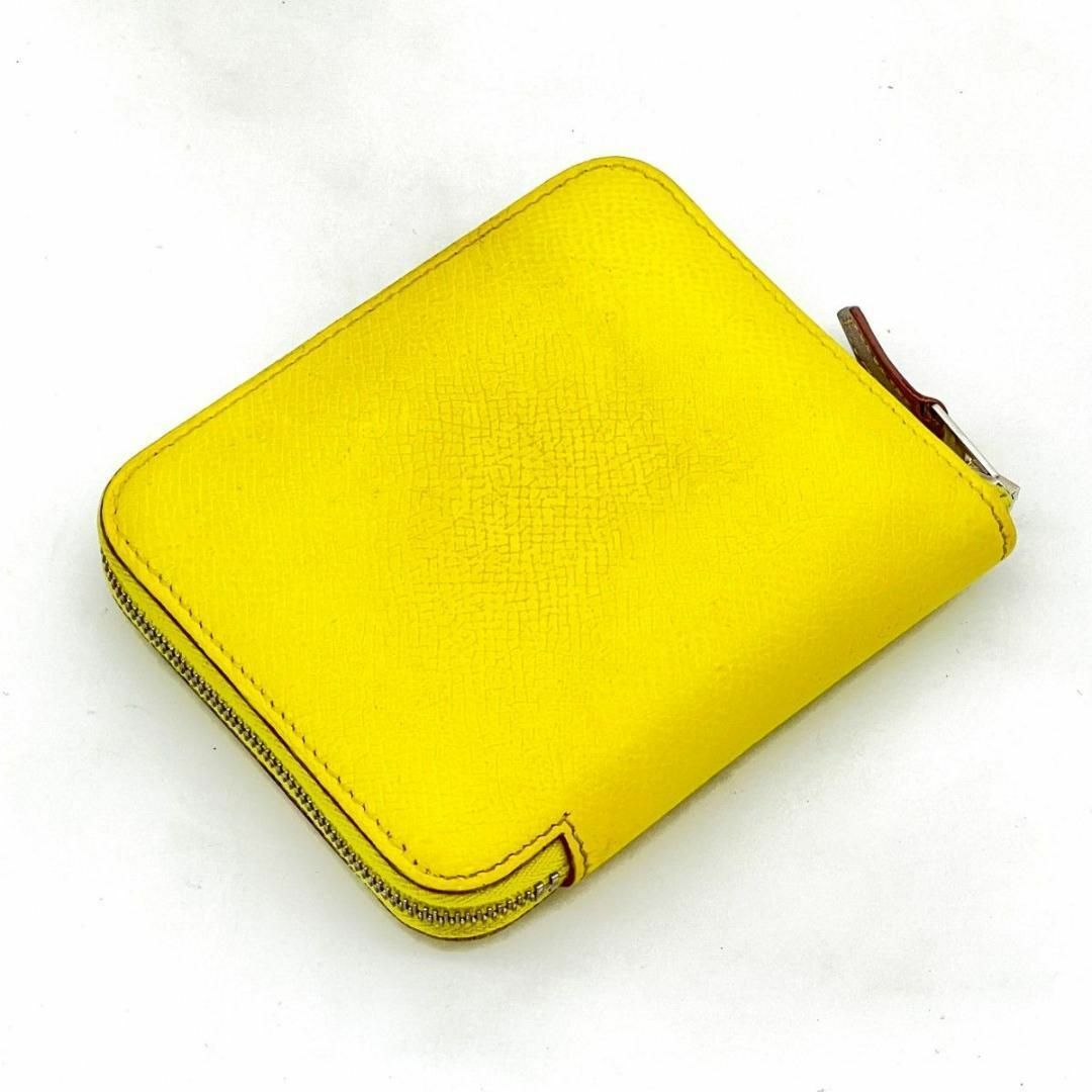 エルメス アザップ シルクイン コンパクト財布 イエロー Hermes エルメス アザップ シルクイン コンパクト財布 イエロー Hermes