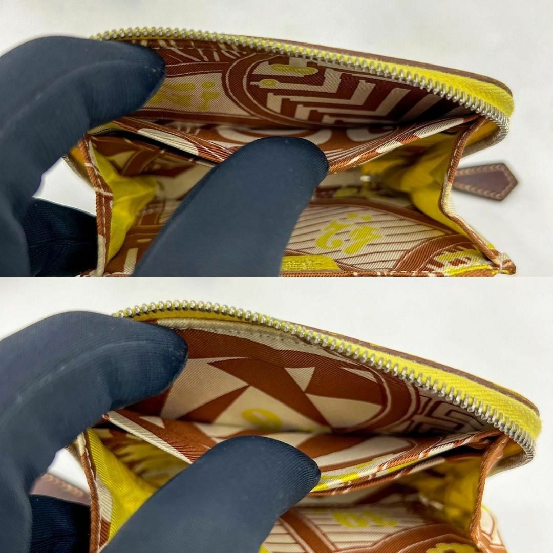 エルメス アザップ シルクイン コンパクト財布 イエロー Hermes エルメス アザップ シルクイン コンパクト財布 イエロー Hermes