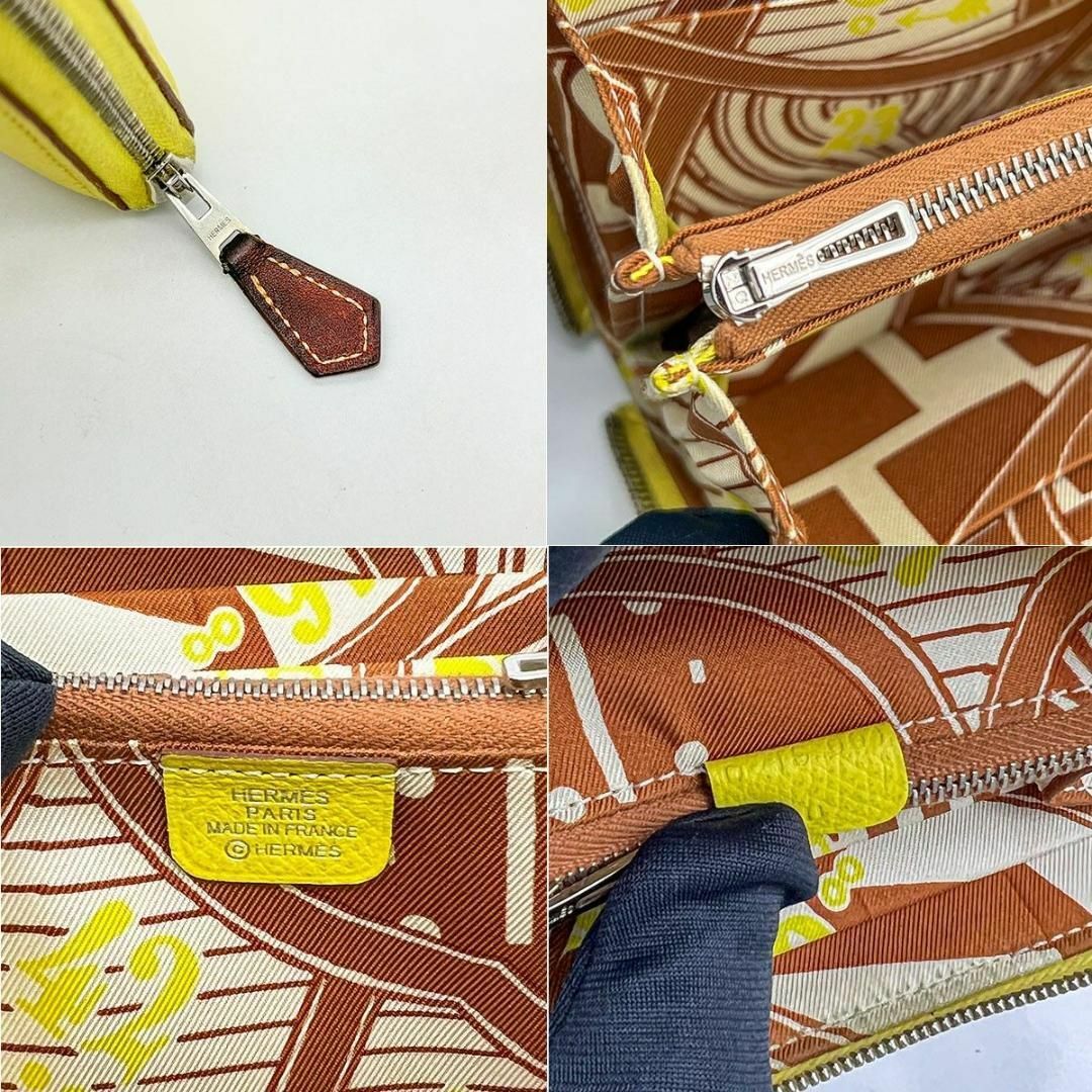 エルメス アザップ シルクイン コンパクト財布 イエロー Hermes エルメス アザップ シルクイン コンパクト財布 イエロー Hermes