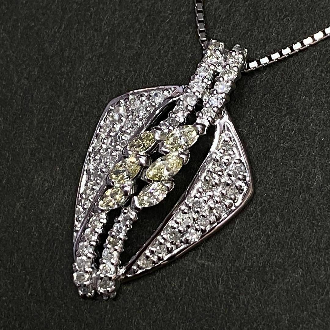 Pt900 天然ダイヤモンドネックレス D1.00ct ペンダント スライド Pt900 天然ダイヤモンドネックレス D1.00ct ペンダント スライド