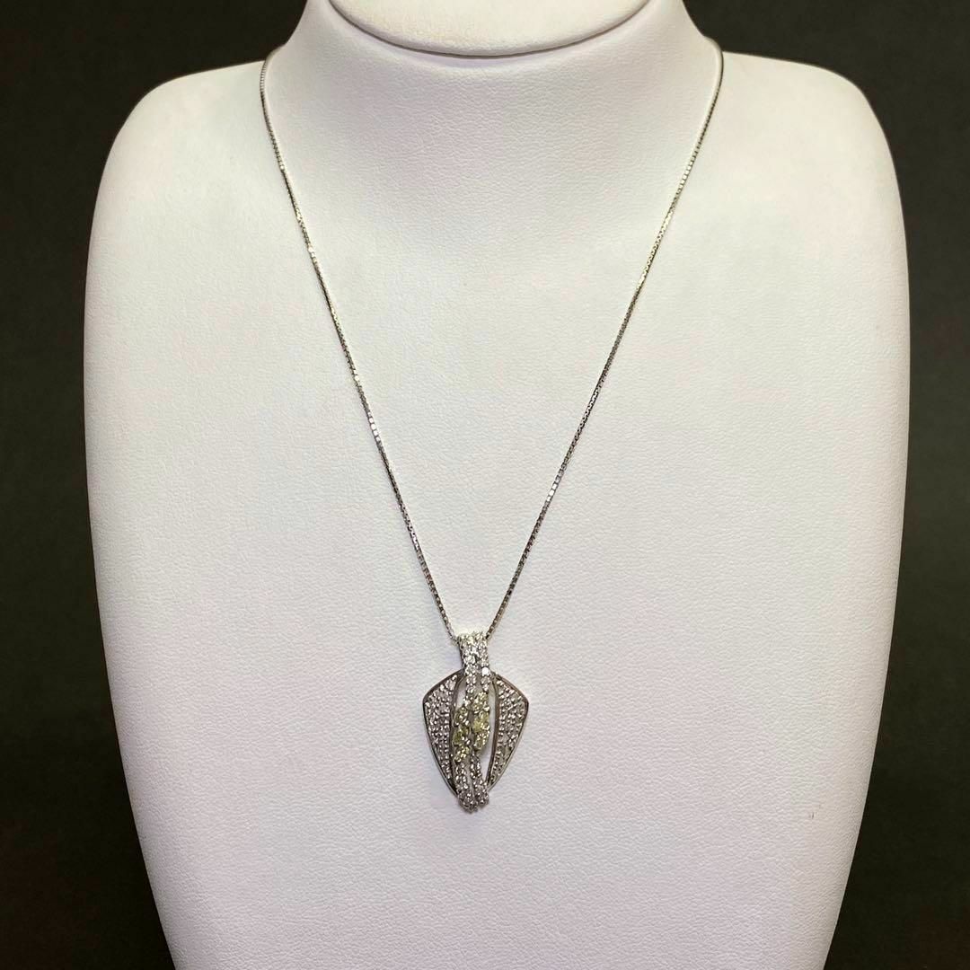Pt900 天然ダイヤモンドネックレス D1.00ct ペンダント スライド Pt900 天然ダイヤモンドネックレス D1.00ct ペンダント スライド