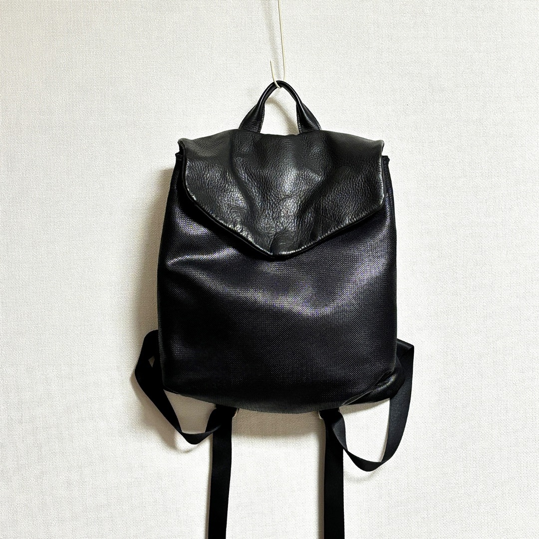 chi.wata チワタ】バックパック リュック ブラック 黒 レザーの chi.wata チワタ】バックパック リュック ブラック 黒 レザーの