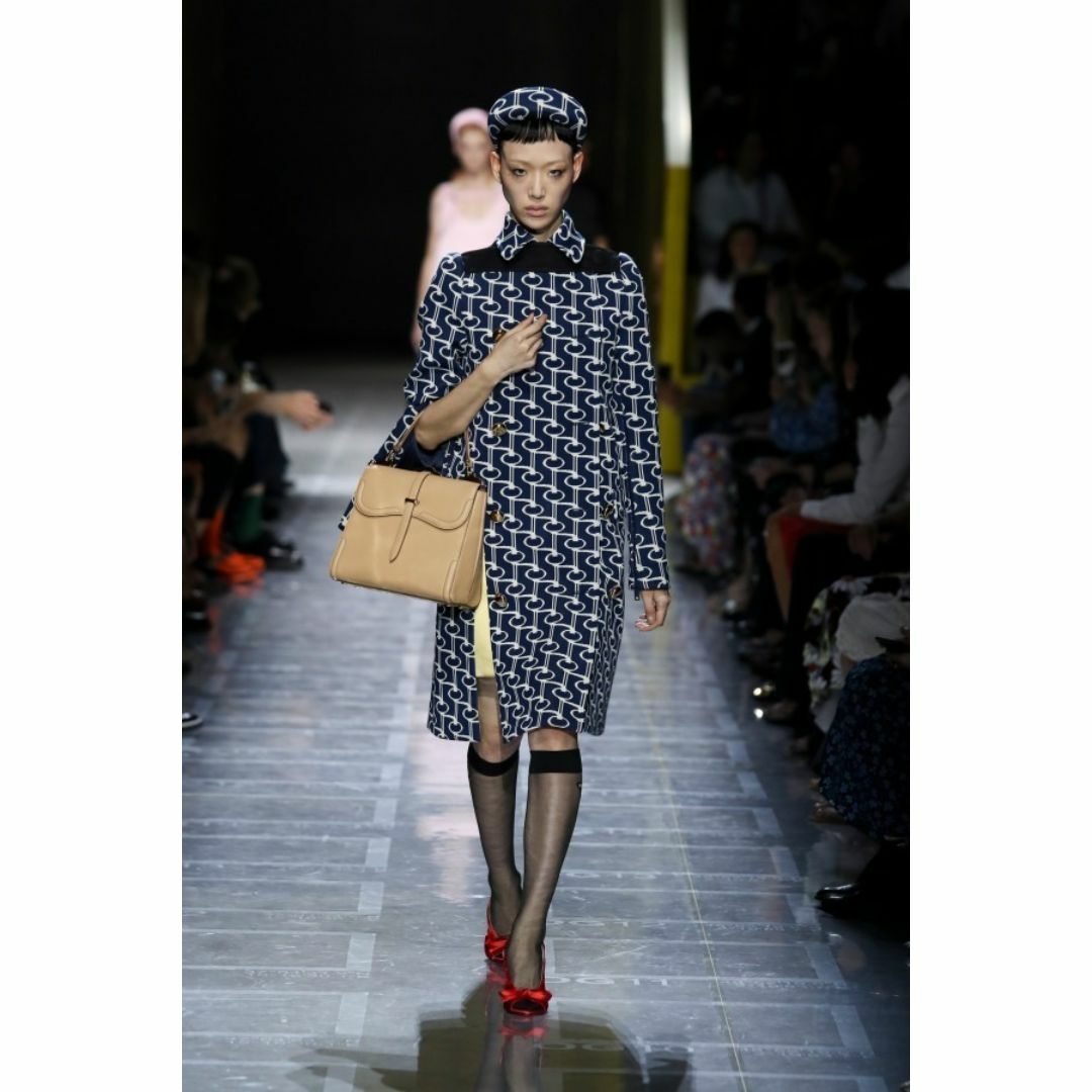 未使用 PRADA プラダ 19SS 二ット ジャガード ラップスカート 40 未使用 PRADA プラダ 19SS 二ット ジャガード ラップスカート 40