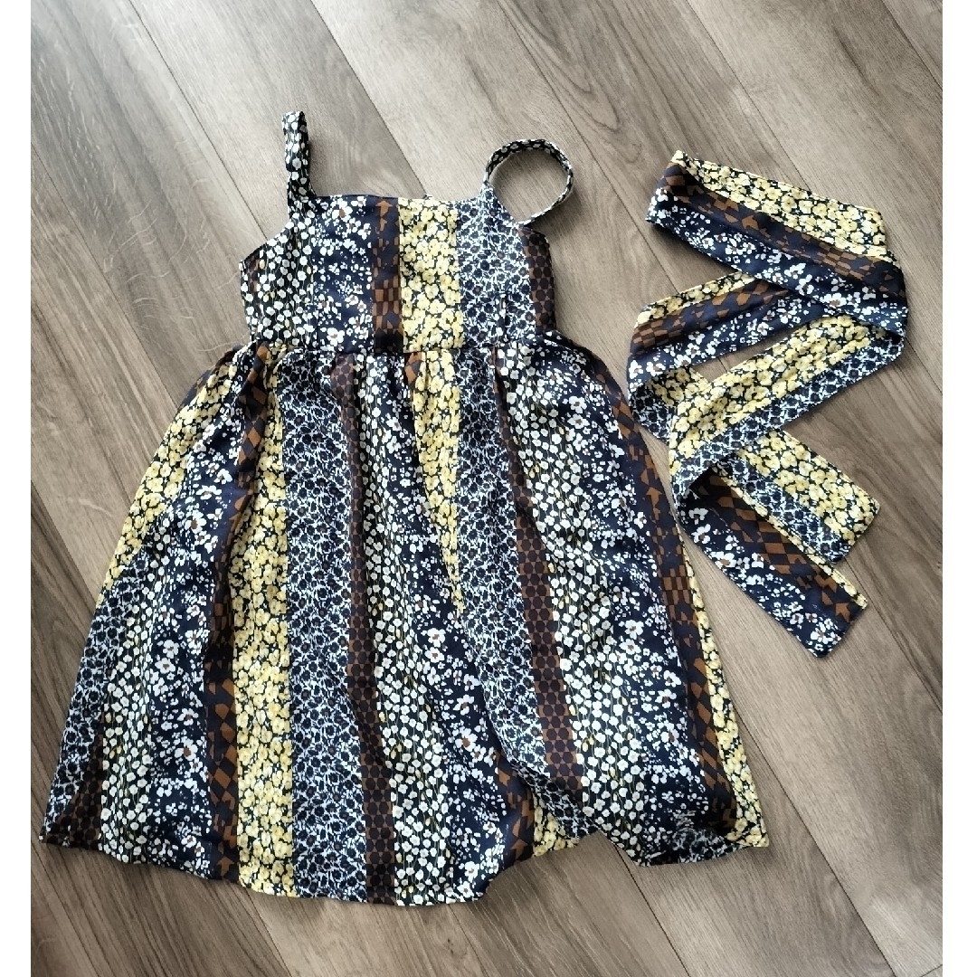 ANNA SUI mini - アナスイミニ サッシュベルト付きパッチワーク ANNA SUI mini - アナスイミニ サッシュベルト付きパッチワーク