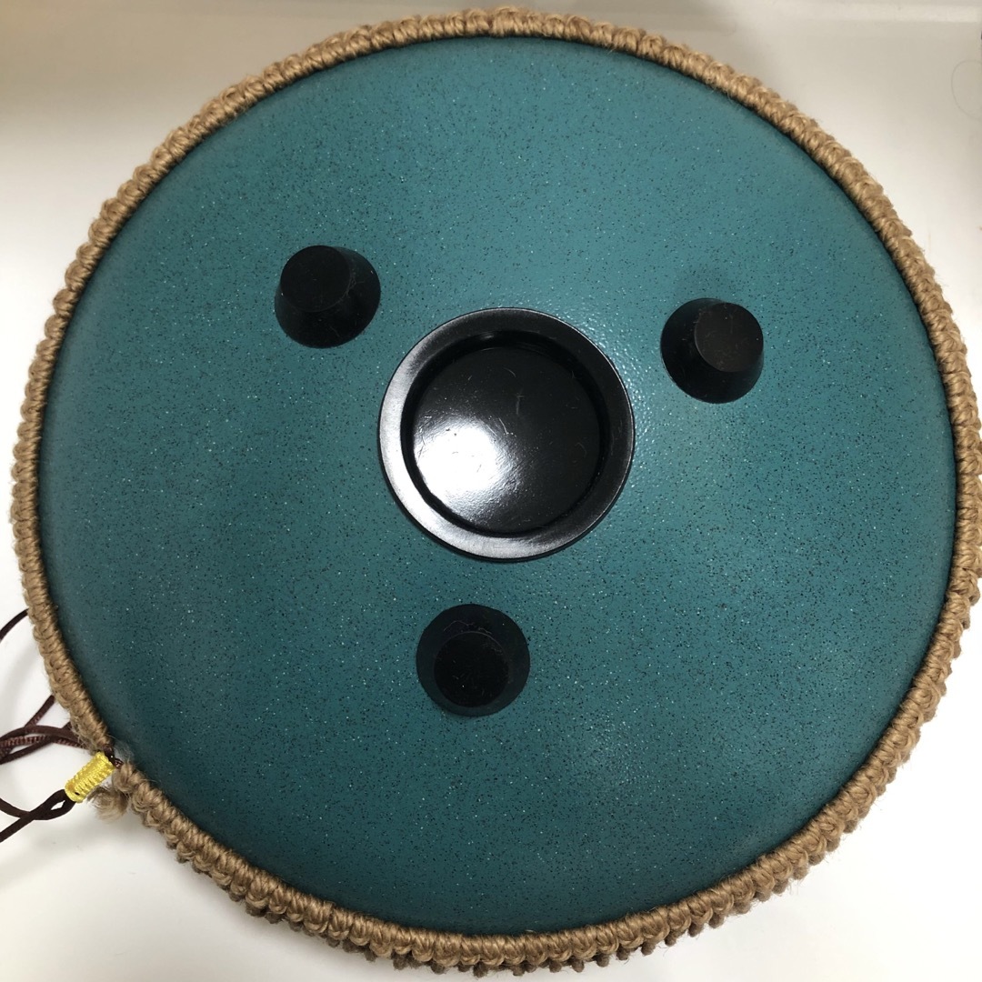 日本最級 スチールタングドラム マラカイトグリーン 15音 31cm パーカッション・打楽器