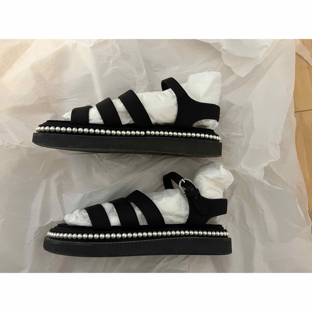 CHANEL - CHANEL シャネル パールフラットサンダル 35の通販 by CHANEL - CHANEL シャネル パールフラットサンダル 35の通販 by