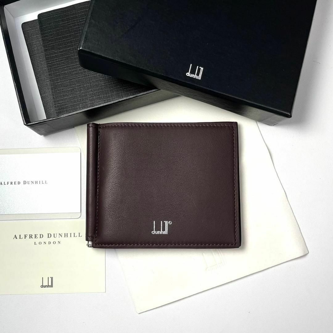 新品 dunhill マネークリップ 最高級 本革 ファッション小物 新品 dunhill マネークリップ 最高級 本革 ファッション小物