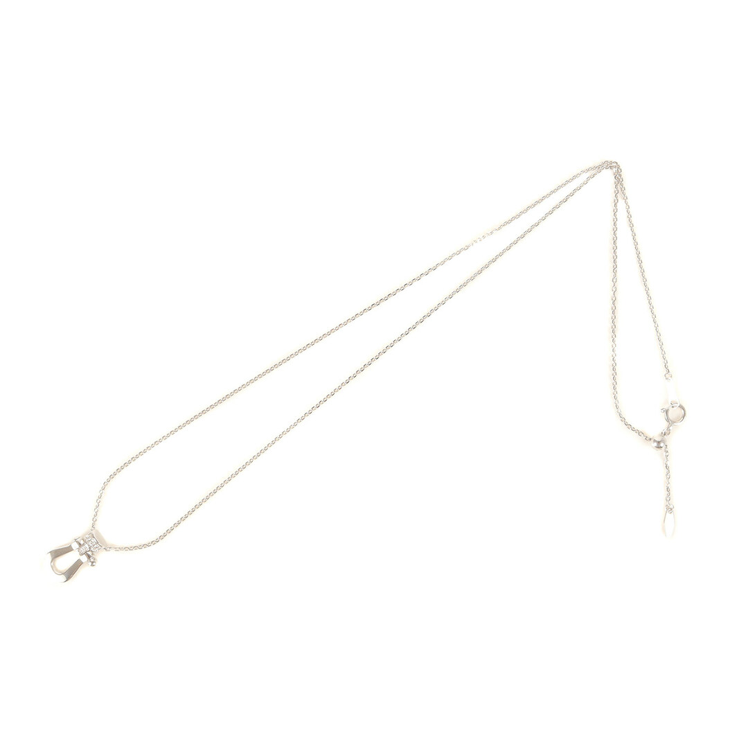 美品 FRED フレッド フォース10 ハーフダイヤ ネックレス K18WG 美品 FRED フレッド フォース10 ハーフダイヤ ネックレス K18WG