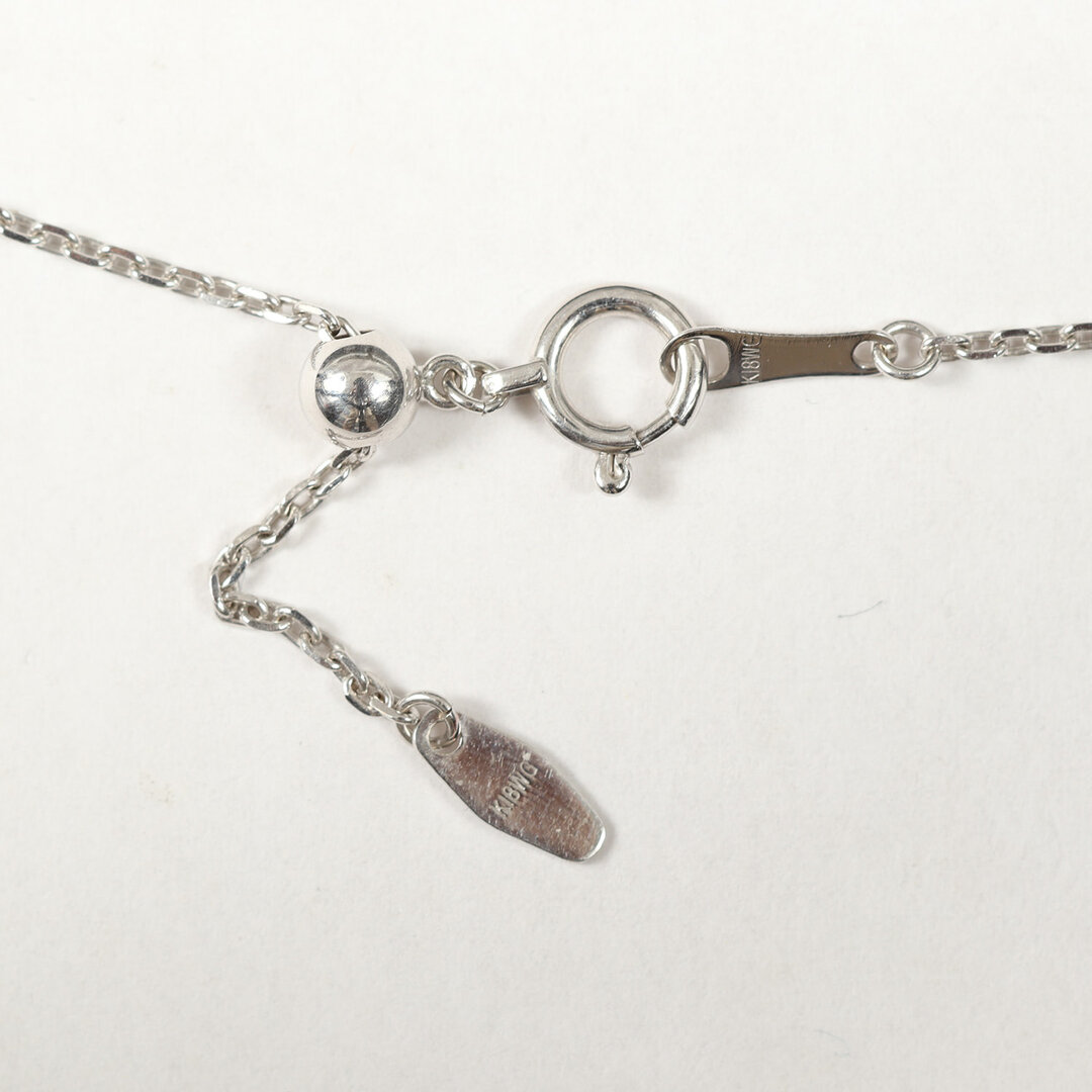 美品 FRED フレッド フォース10 ハーフダイヤ ネックレス K18WG 美品 FRED フレッド フォース10 ハーフダイヤ ネックレス K18WG