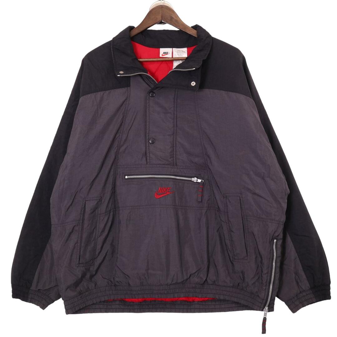 NIKE - 90年代 NIKE ナイキ プルオーバー プルオーバー 中綿 NIKE - 90年代 NIKE ナイキ プルオーバー プルオーバー 中綿