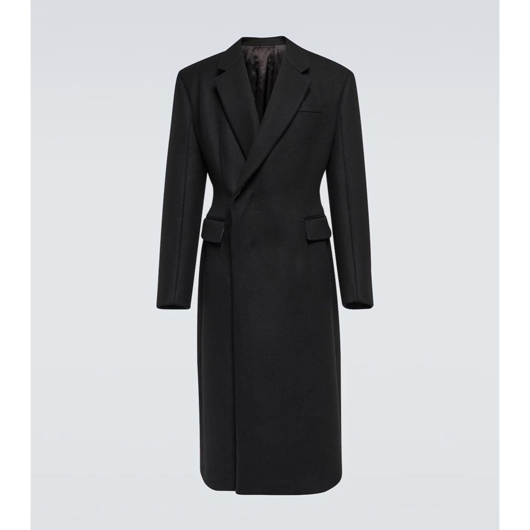 PRADA - prada チェスターコート 22aw 2022 ブラック アウター PRADA - prada チェスターコート 22aw 2022 ブラック アウター