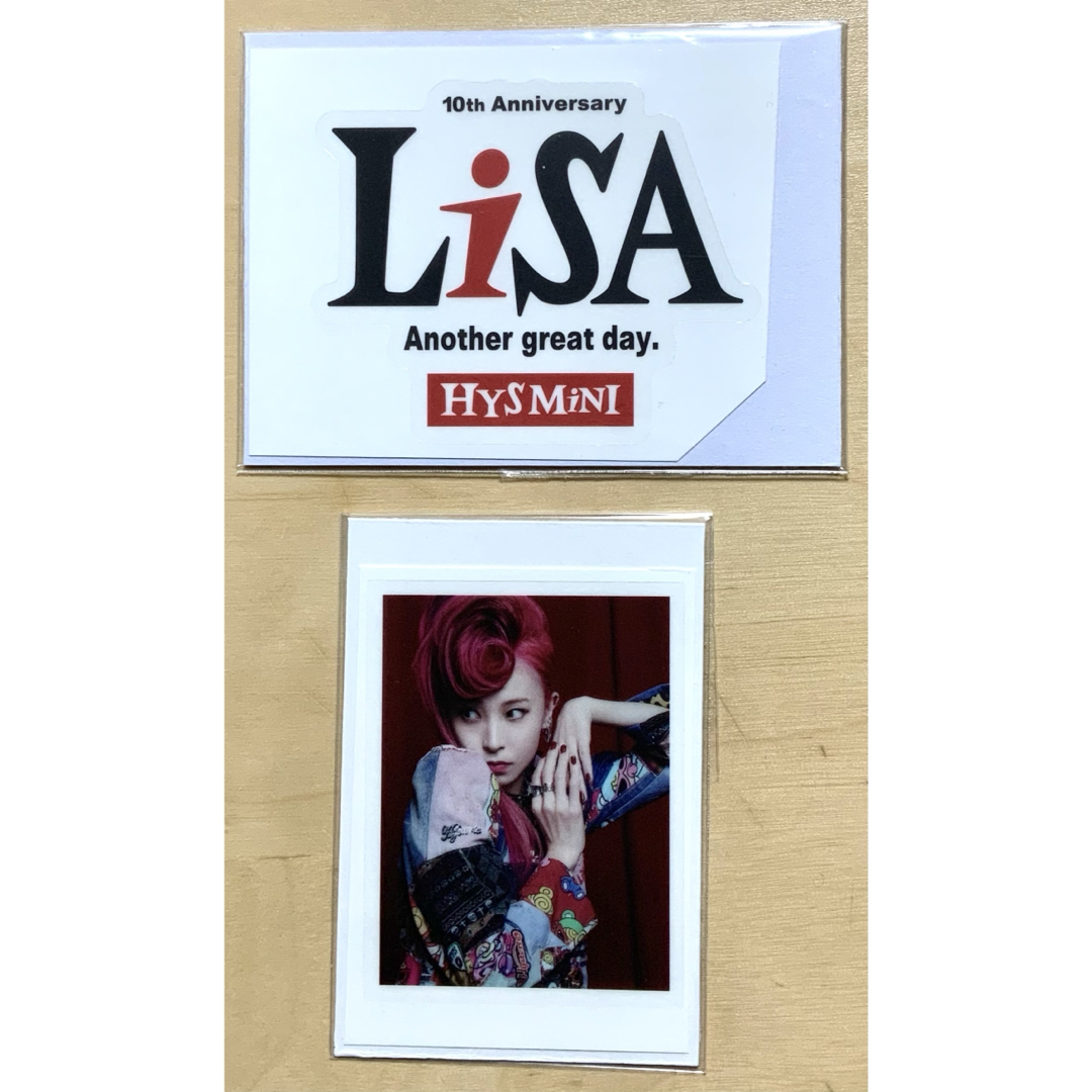 HYSTERIC MINI(ヒステリックミニ)のヒスミニ☆正規品☆新品☆LiSA MINI☆ステッカー☆2枚☆シール☆リサミニ ハンドメイドの文具/ステーショナリー(しおり/ステッカー)の商品写真