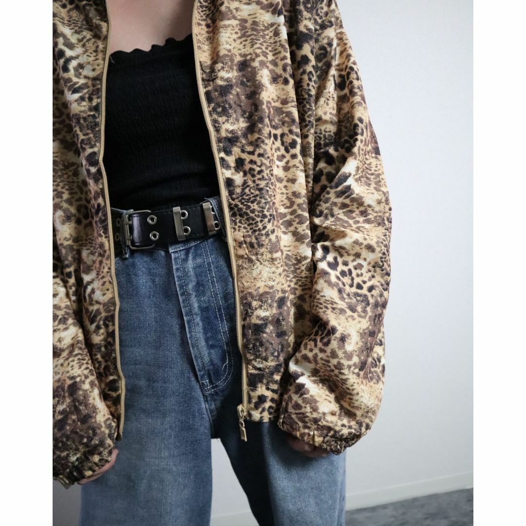 VINTAGE - 80s 90s レオパード 豹柄 ヒョウ柄 ジップアップ VINTAGE - 80s 90s レオパード 豹柄 ヒョウ柄 ジップアップ