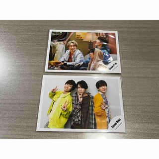 スノーマン(Snow Man)のSnowMan 写真 （宮舘涼太、深澤辰哉、阿部亮平）(アイドルグッズ)