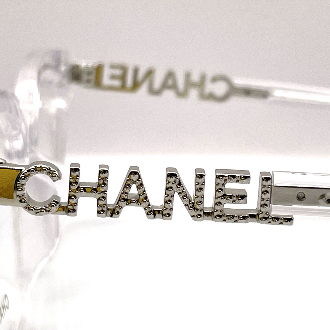 CHANEL 眼鏡用フレーム 新作テンプルCHANELロゴ付クリスタル CHANEL 眼鏡用フレーム 新作テンプルCHANELロゴ付クリスタル