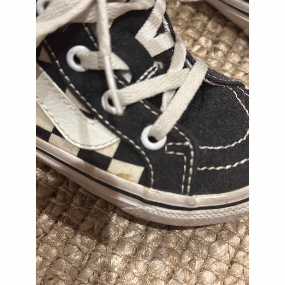 OLD SKOOL(VANS) - vans チェッカーハイカット 14センチの通販 OLD SKOOL(VANS) - vans チェッカーハイカット 14センチの通販