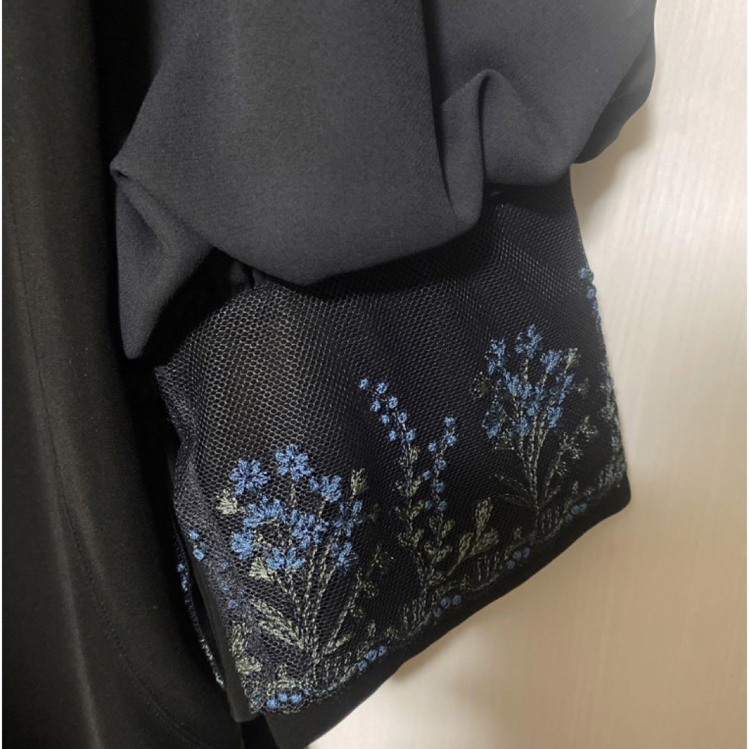 LOKITHO - 新品 ロキト LOKITHO 刺繍 ワンピース ブラック 2の LOKITHO - 新品 ロキト LOKITHO 刺繍 ワンピース ブラック 2の