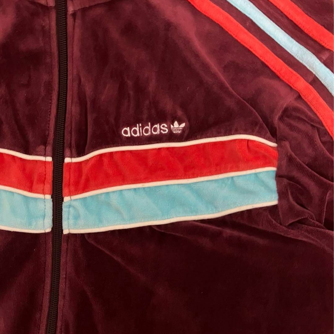 adidas - 【松村北斗 着用】アディダス☆刺繍ロゴ入り ベロア adidas - 【松村北斗 着用】アディダス☆刺繍ロゴ入り ベロア