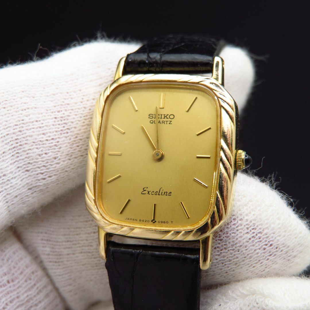 SEIKO Exceline 14K 腕時計 ゴールド SEIKO Exceline 14K 腕時計 ゴールド