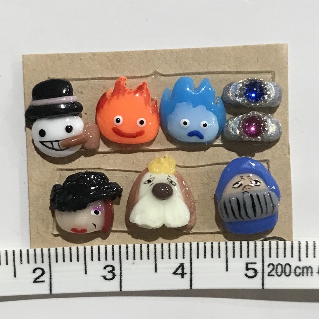 ジブリ(ジブリ)の① ネイルパーツ ジブリ ハウルの動く城 ハンドメイドの素材/材料(各種パーツ)の商品写真