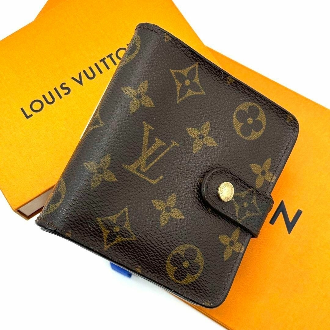 ☆美品 ルイヴィトン モノグラム コンパクトジップ 折り財布 ☆美品 ルイヴィトン モノグラム コンパクトジップ 折り財布