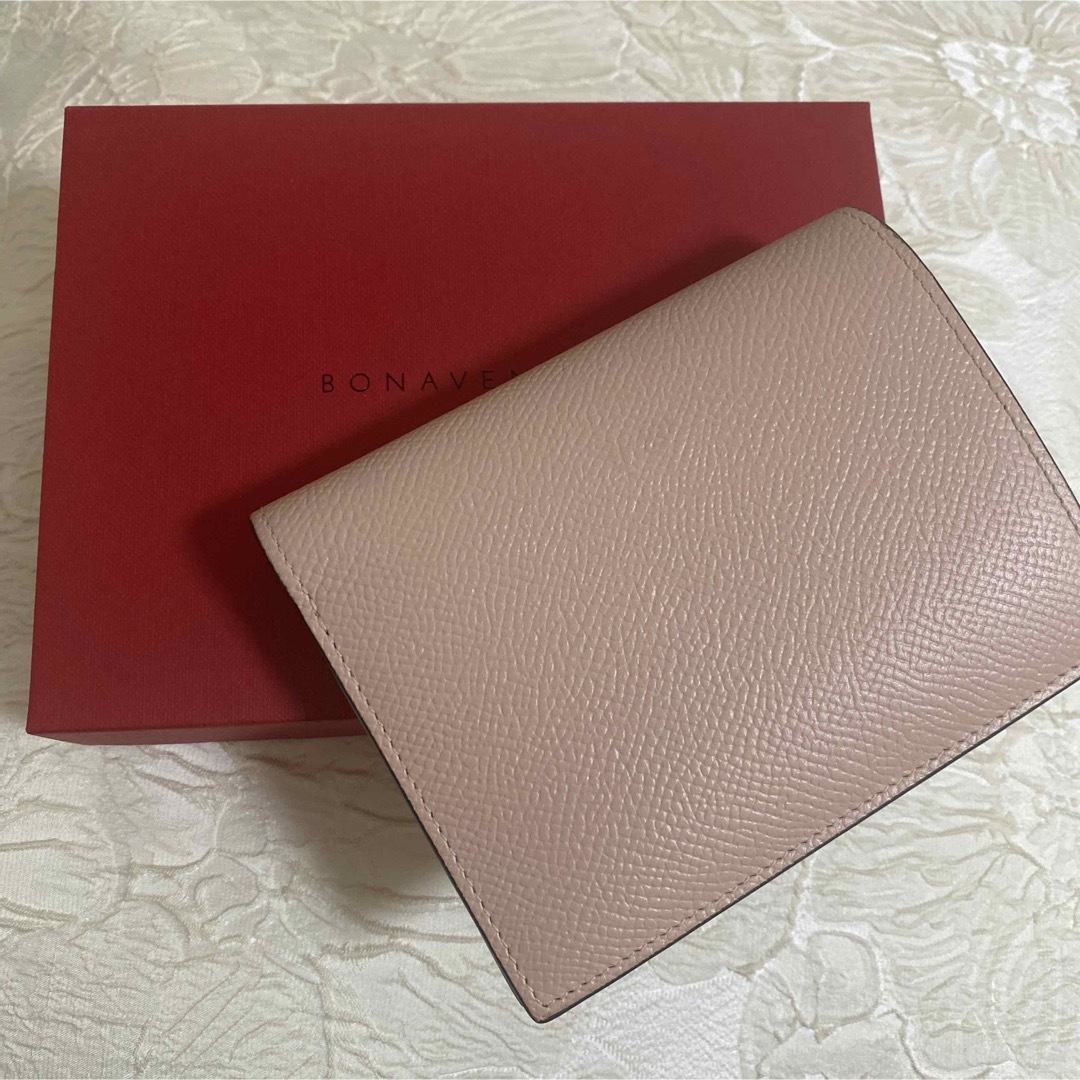 極美品 ボナベンチュラ マルチウォレット シェルピンク 2つ折り 極美品 ボナベンチュラ マルチウォレット シェルピンク 2つ折り