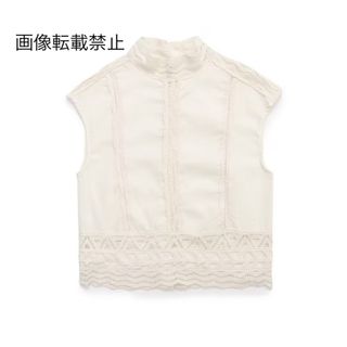 🧊8月新作🧊14985◆レース ノースリーブ ブラウス(シャツ/ブラウス(半袖/袖なし))