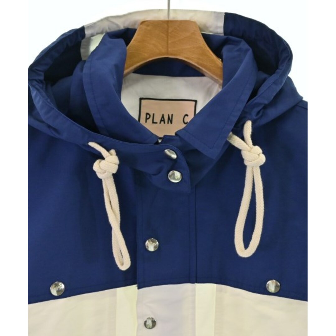 PLAN C プランシー ブルゾン(その他) 38(S位) 青x白 【古着】 PLAN C プランシー ブルゾン(その他) 38(S位) 青x白 【古着】