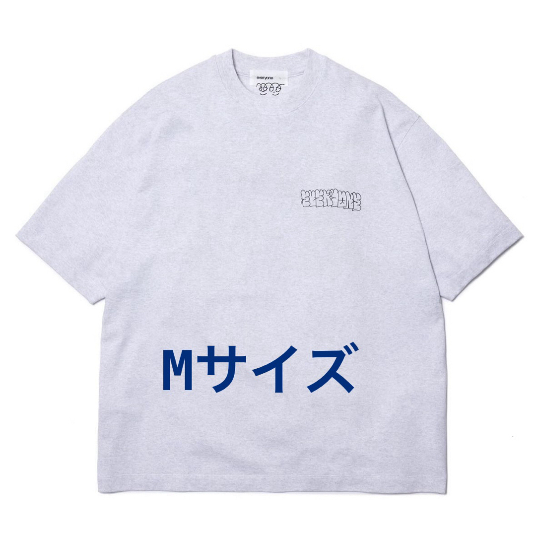 everyone j.30000 logo tee アッシュ M everyone j.30000 logo tee アッシュ M