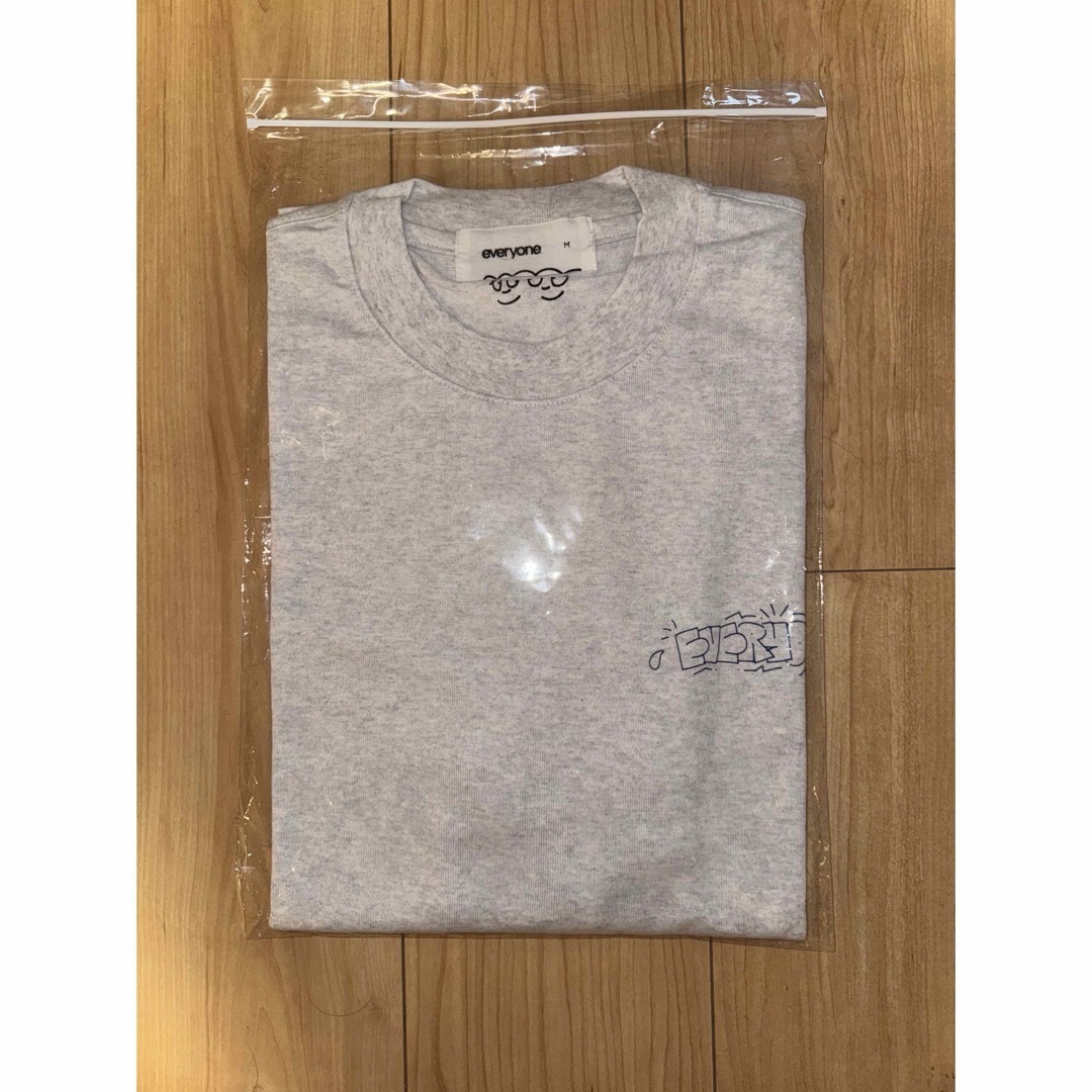 everyone j.30000 logo tee アッシュ M everyone j.30000 logo tee アッシュ M