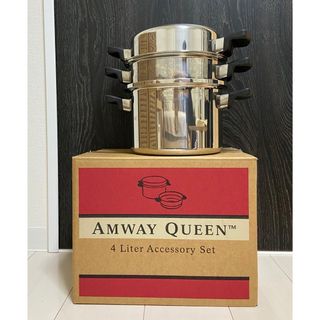 Amway - Amway アムウェイ 中ソースパン 鍋 未使用 ステンレス Amway - Amway アムウェイ 中ソースパン 鍋 未使用 ステンレス