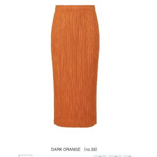 PLEATS PLEASE ISSEY MIYAKE(ロングスカート ・ オレンジ/橙色 PLEATS PLEASE ISSEY MIYAKE(ロングスカート ・ オレンジ/橙色