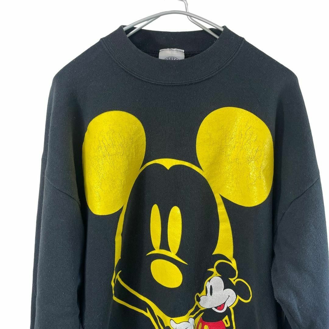 90'S 】希少Disney ミッキー&コー ビンテージスエット 90'S 】希少Disney ミッキー&コー ビンテージスエット