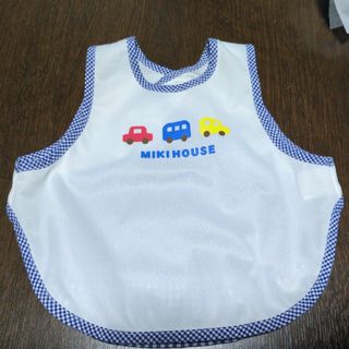 ミキハウス(mikihouse)のミキハウス お食事エプロン 車柄(お食事エプロン)
