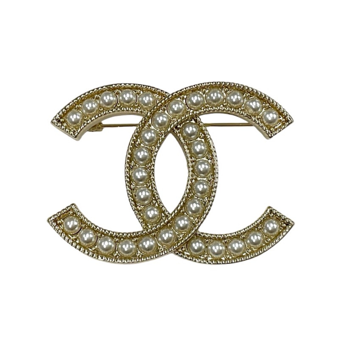 シャネル CHANEL ブローチ コサージュ ゴールド ココマーク パール シャネル CHANEL ブローチ コサージュ ゴールド ココマーク パール