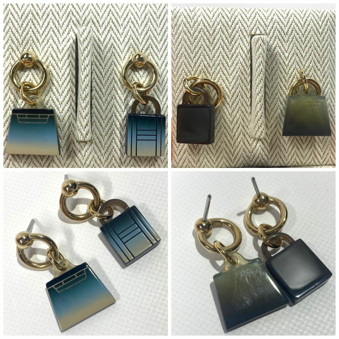 HERMES - HERMES エルメス カデナ&ケリー・モチーフ ピアス HERMES - HERMES エルメス カデナ&ケリー・モチーフ ピアス