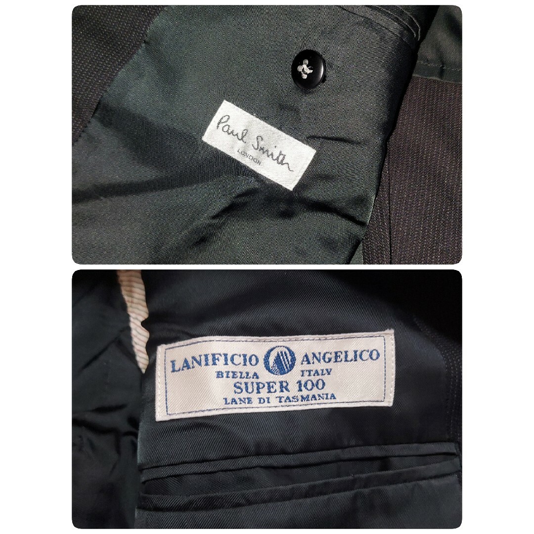 ポールスミス PaulSmithセットアップスーツ M 黒 イタリア製生地 ポールスミス PaulSmithセットアップスーツ M 黒 イタリア製生地