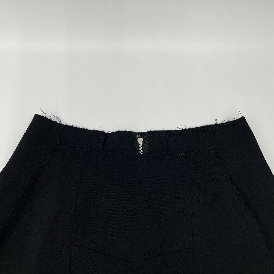 コムデギャルソン GD-S013 ブラック ウール×ポリエステル パネル切替ロングスカート XS コムデギャルソン GD-S013 ブラック ウール×ポリエステル パネル切替ロングスカート XS