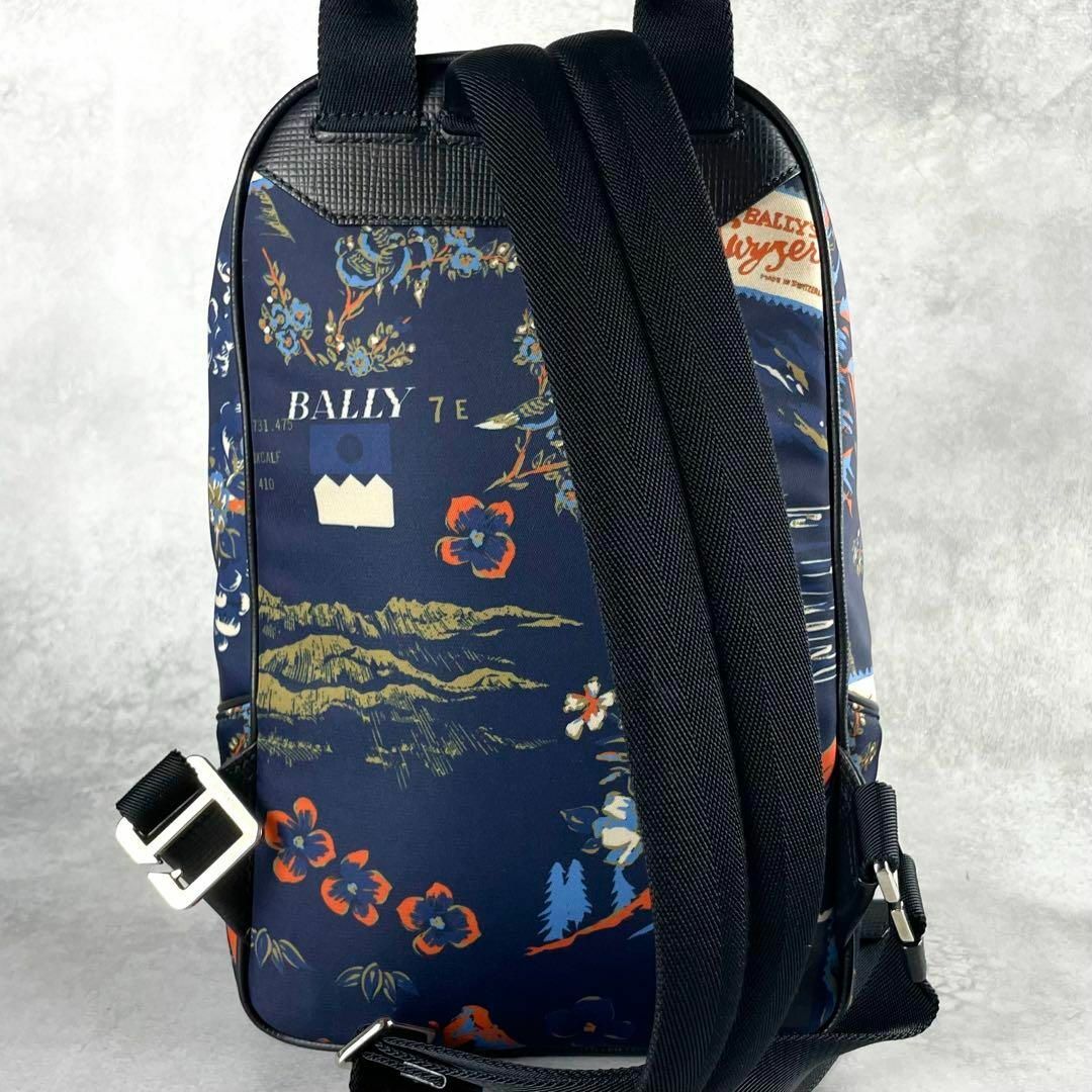 Bally - 未使用級 BALLY バリー ボディバッグ 総柄 ロゴプレート Bally - 未使用級 BALLY バリー ボディバッグ 総柄 ロゴプレート