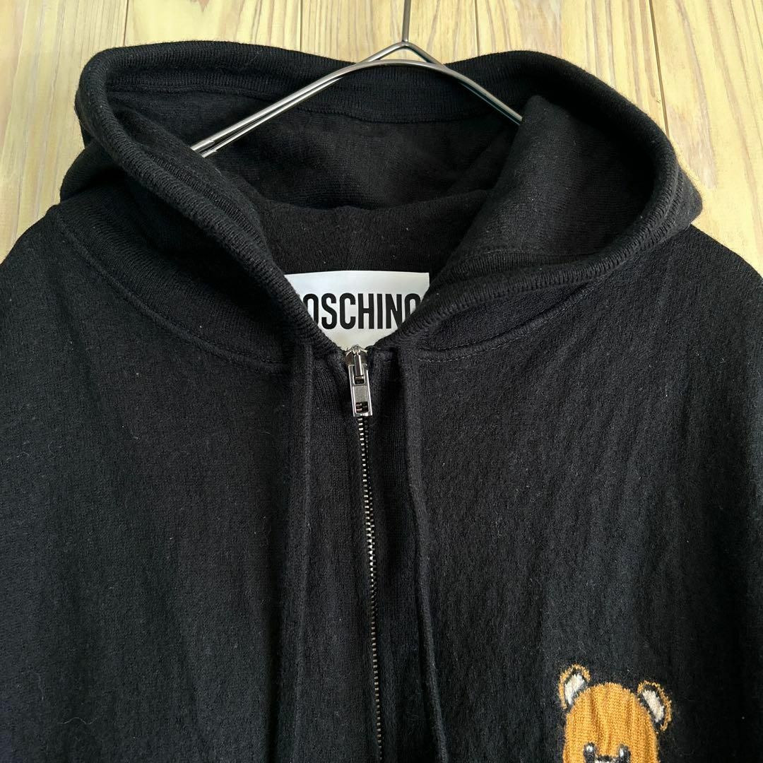 MOSCHINO - 1284 モスキーノ クマさんジップアップフーディー MOSCHINO - 1284 モスキーノ クマさんジップアップフーディー